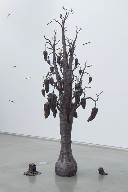 fruit of my roots, ozymandias, american steel, bisbee, john, cmca, nails, art, sculpture, political art