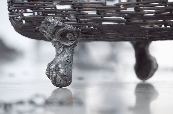tubboat, bouqet, stool, pistol, grackle, chains, bear, american steel, bisbee, john, cmca, nails, art, sculpture, political art