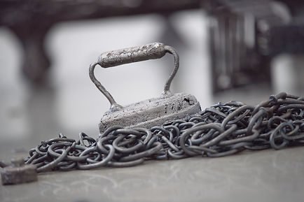 tubboat, bouqet, stool, pistol, grackle, chains, bear, american steel, bisbee, john, cmca, nails, art, sculpture, political art