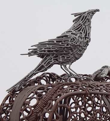 dream on, barbed wire, migration case, merican steel, bisbee, john, cmca, nails, art, sculpture, political art
